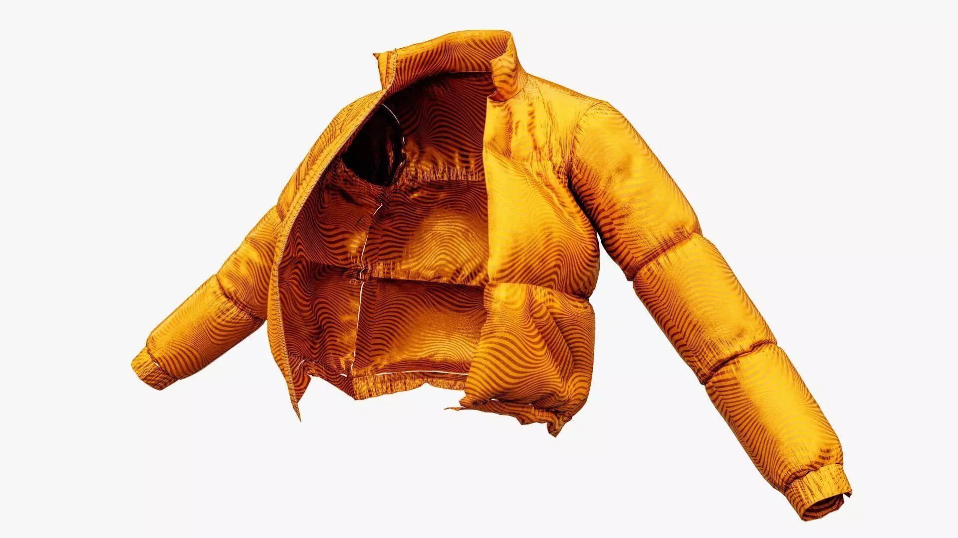 Puffer Jacket Low-poly 3D model_0