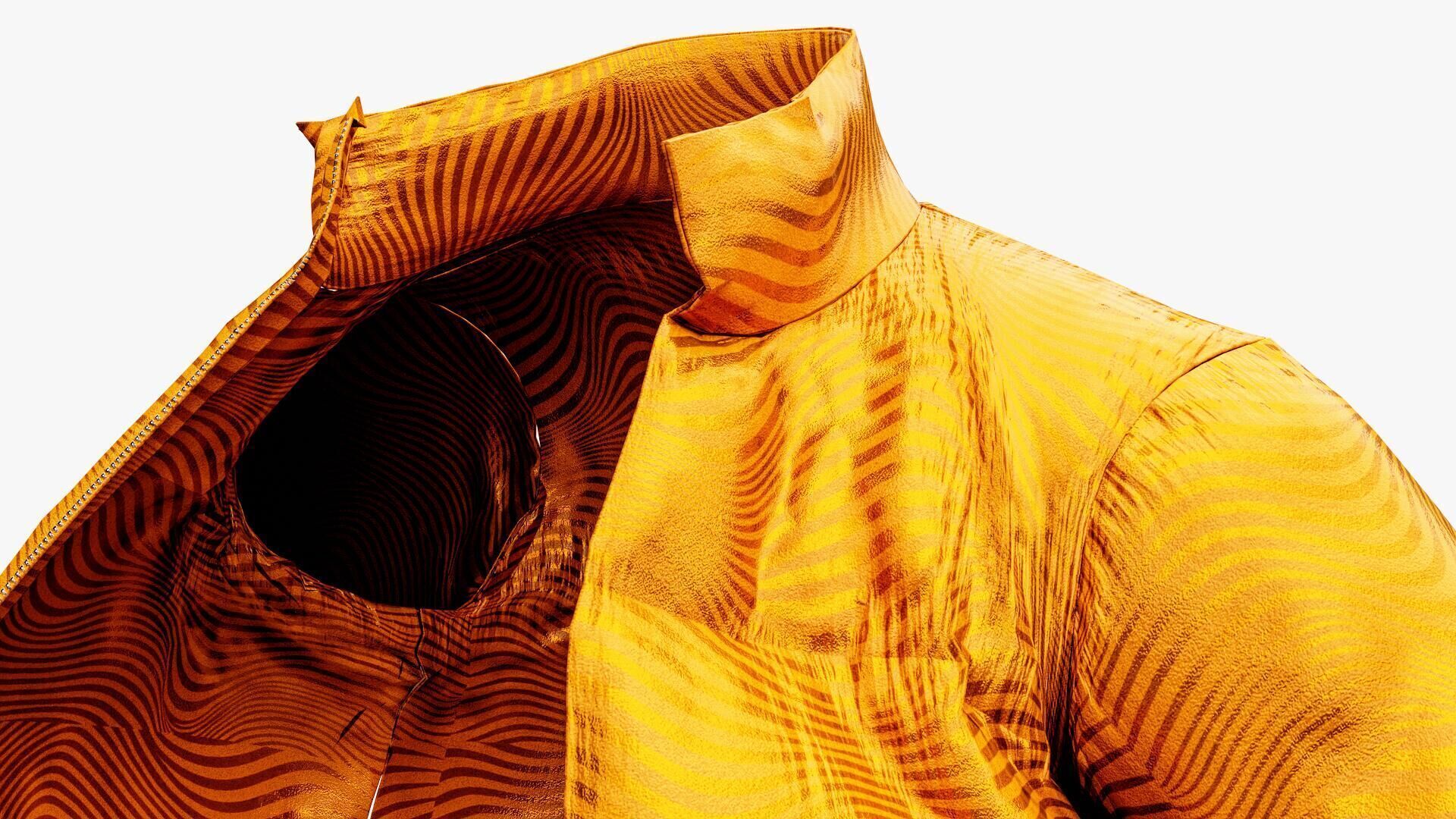 Puffer Jacket Low-poly 3D model_8