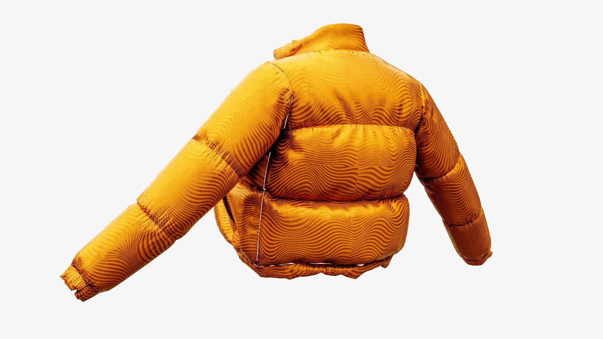 Puffer Jacket Low-poly 3D model_2