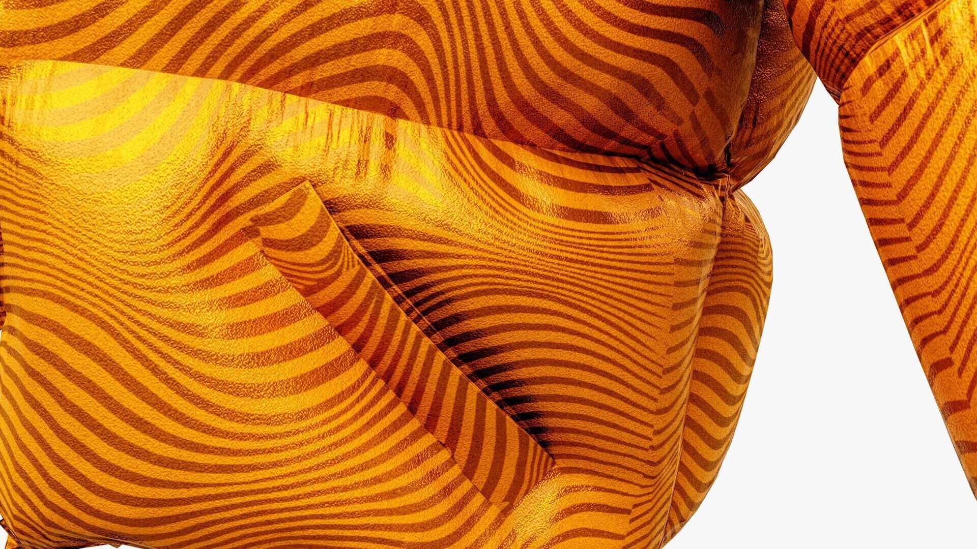 Puffer Jacket Low-poly 3D model_12