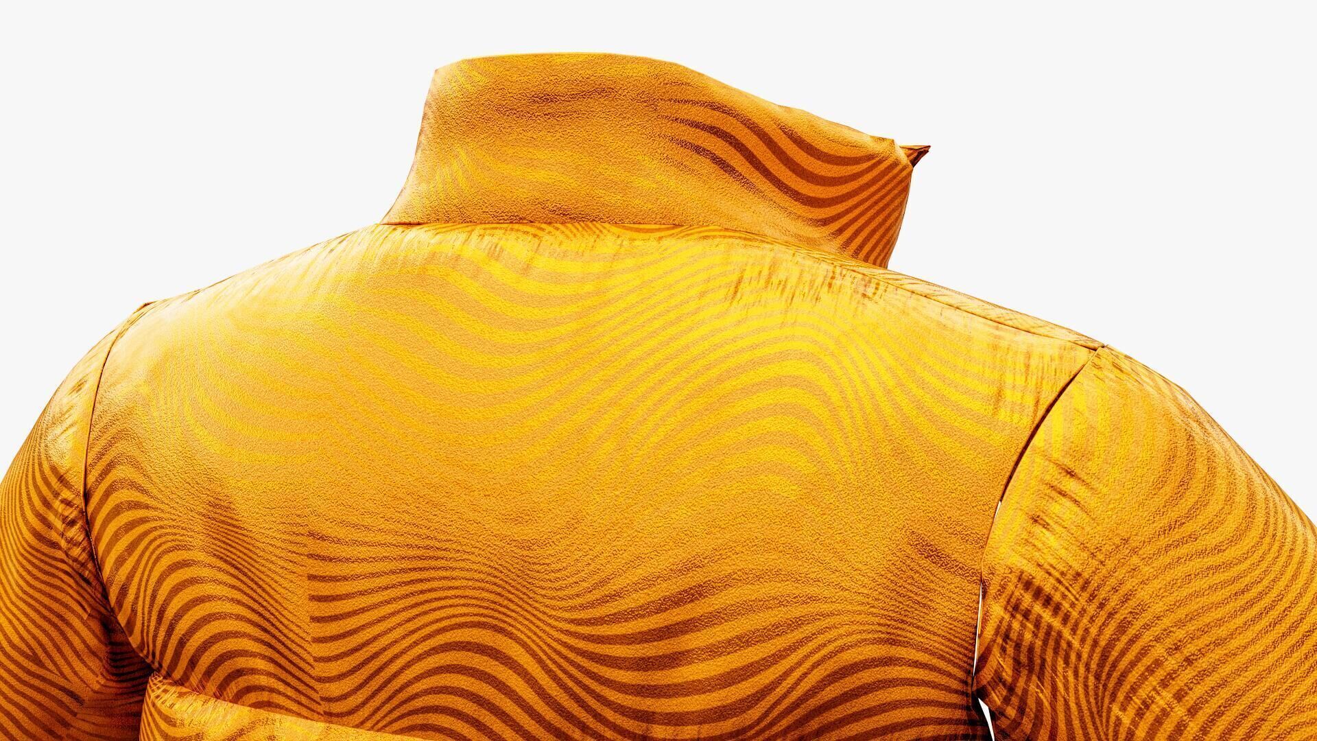 Puffer Jacket Low-poly 3D model_10