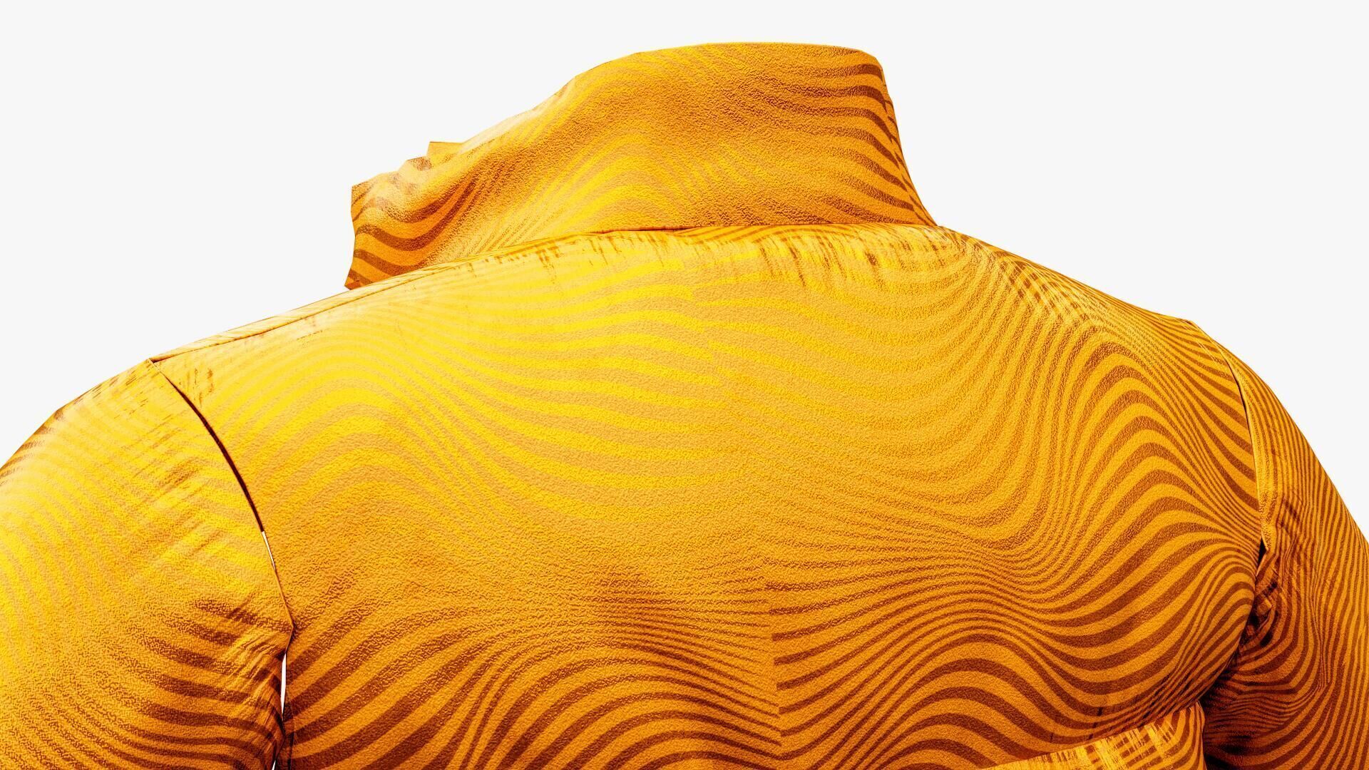 Puffer Jacket Low-poly 3D model_11