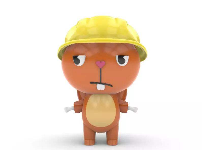 Happy Tree Friends Handy 3D Model STL File 3D print model_0