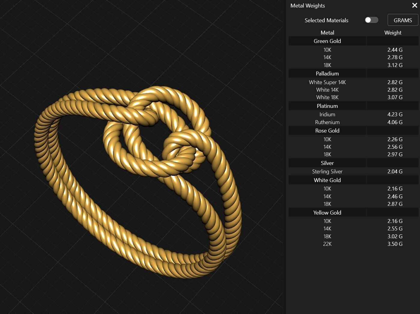 Knot Ring Collection 3D print model_14