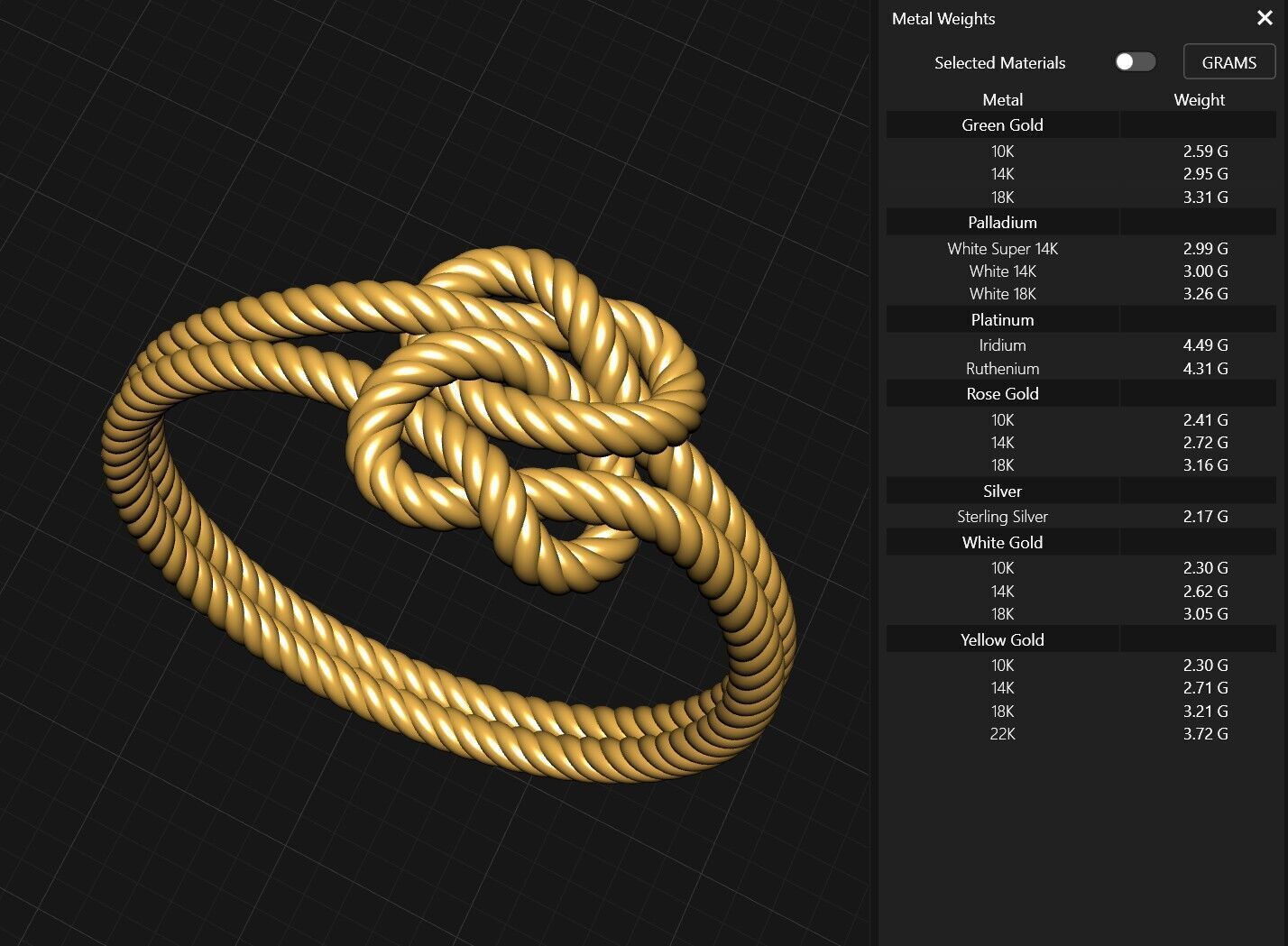 Knot Ring Collection 3D print model_13