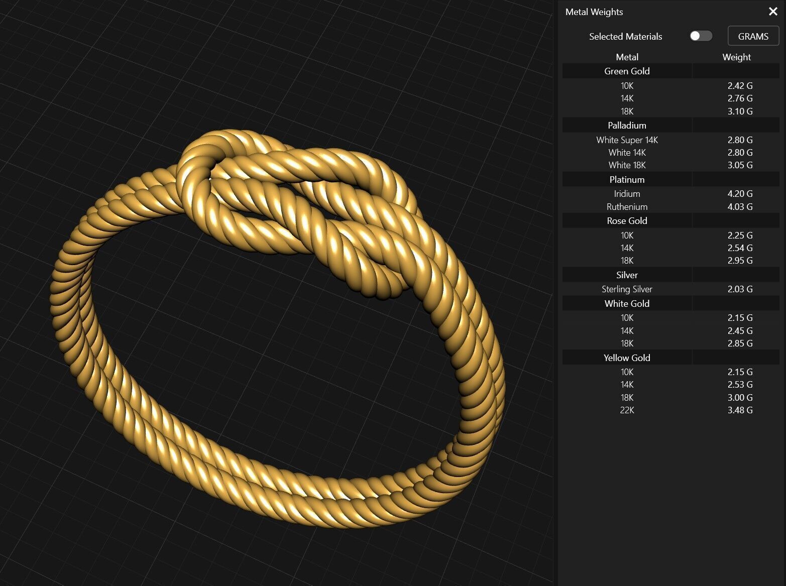 Knot Ring Collection 3D print model_12