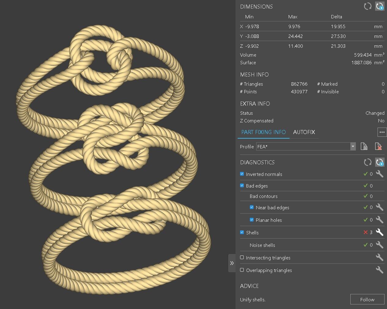 Knot Ring Collection 3D print model_11