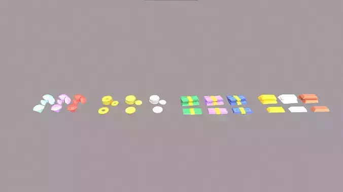 Currency Pack - Low Poly