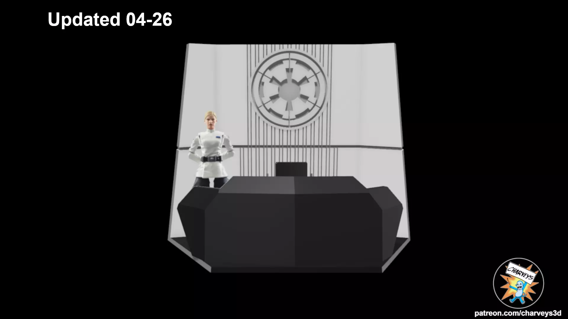 Star Wars ISB Office Diorama for 4 and 6 inch figures 3D print model