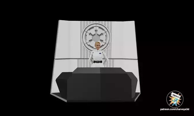 Star Wars ISB Office Diorama  for 4 and 6 inch figures