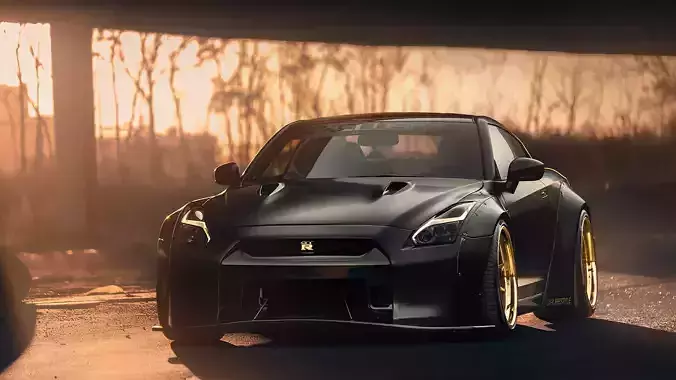 Hyper Realistic Nissan GTR R35 3D Model