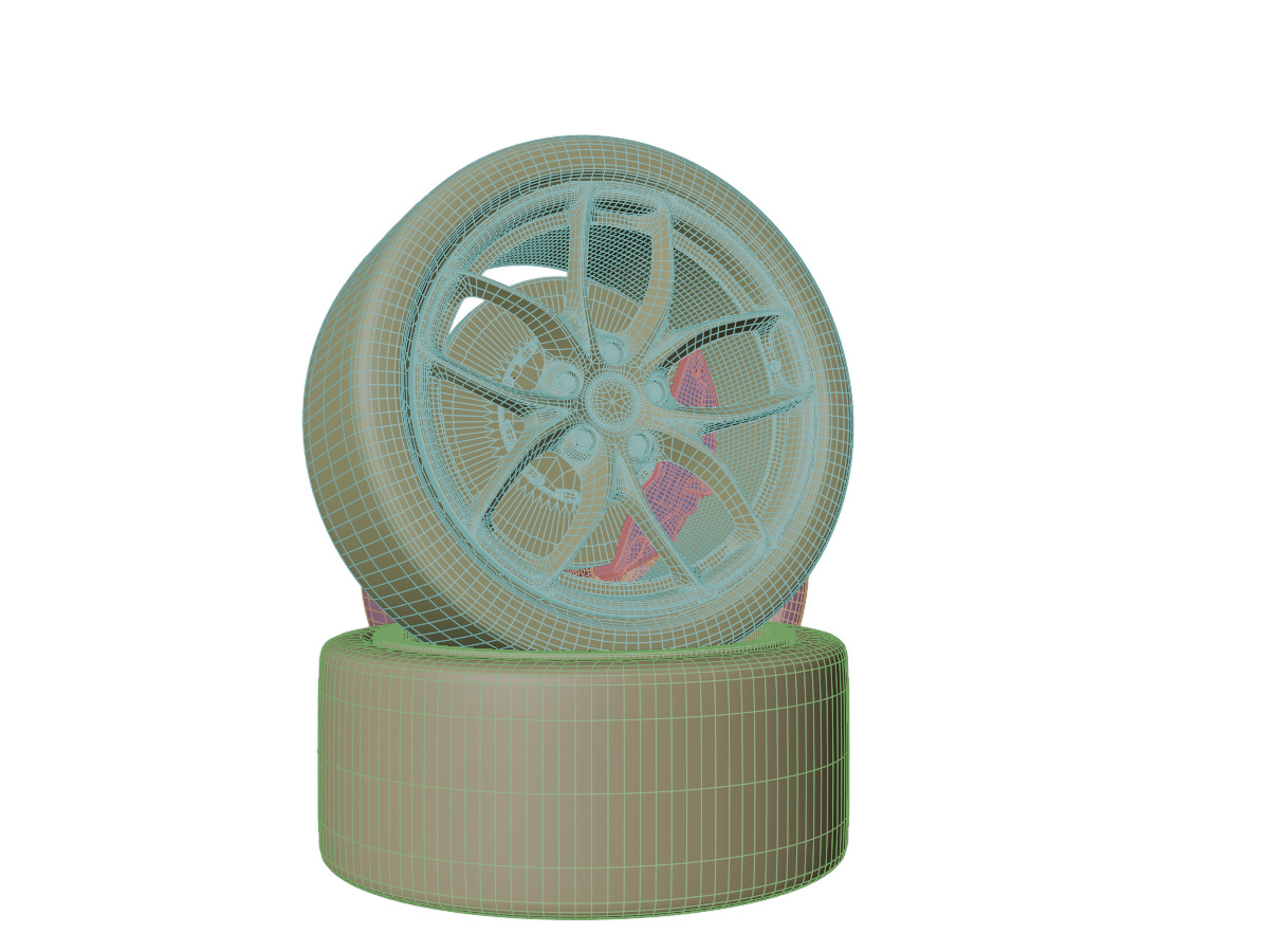 Maclaren tire High Performance 3D model_5