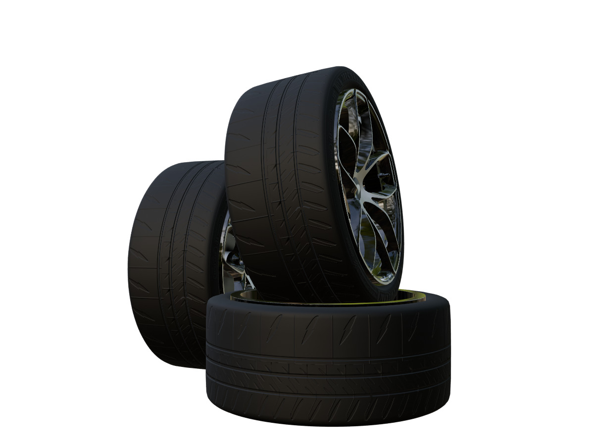 Maclaren tire High Performance 3D model_7