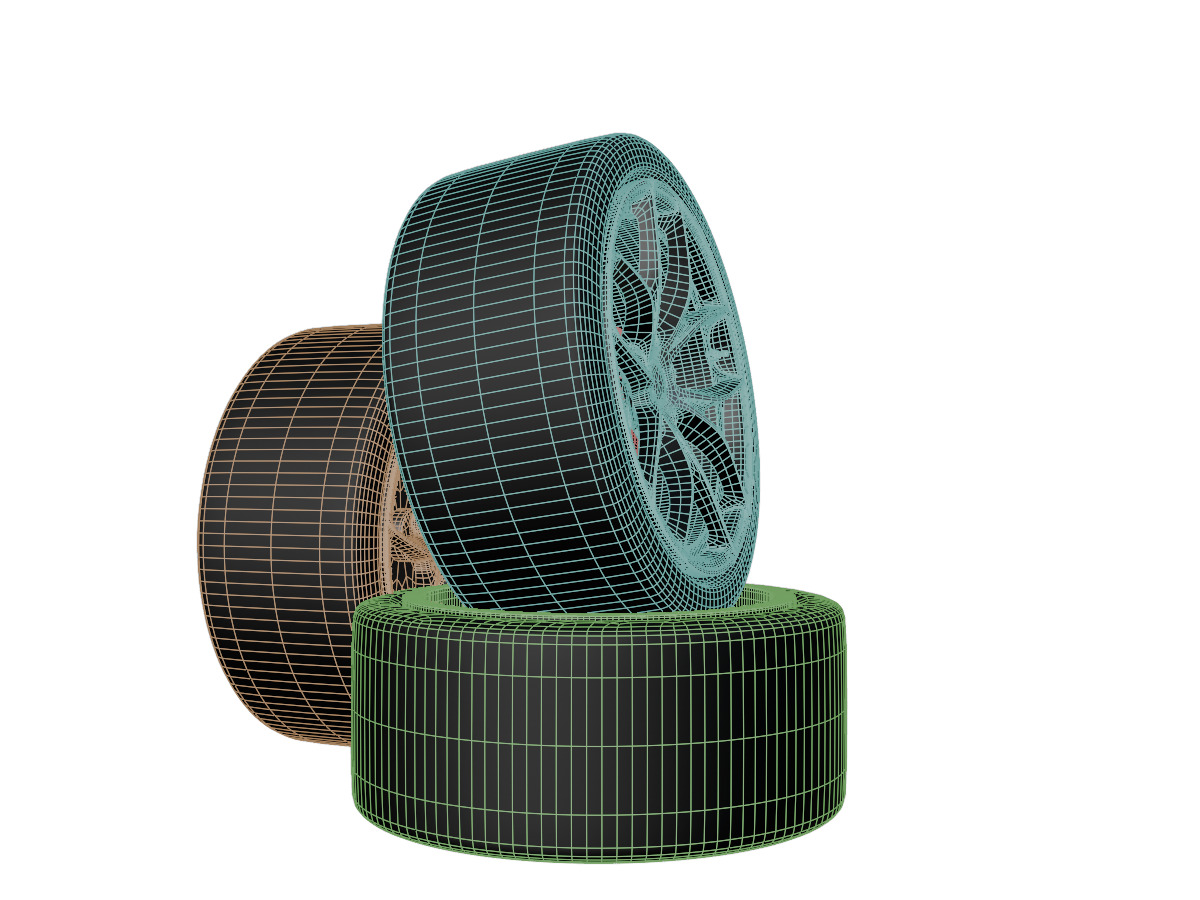 Maclaren tire High Performance 3D model_8
