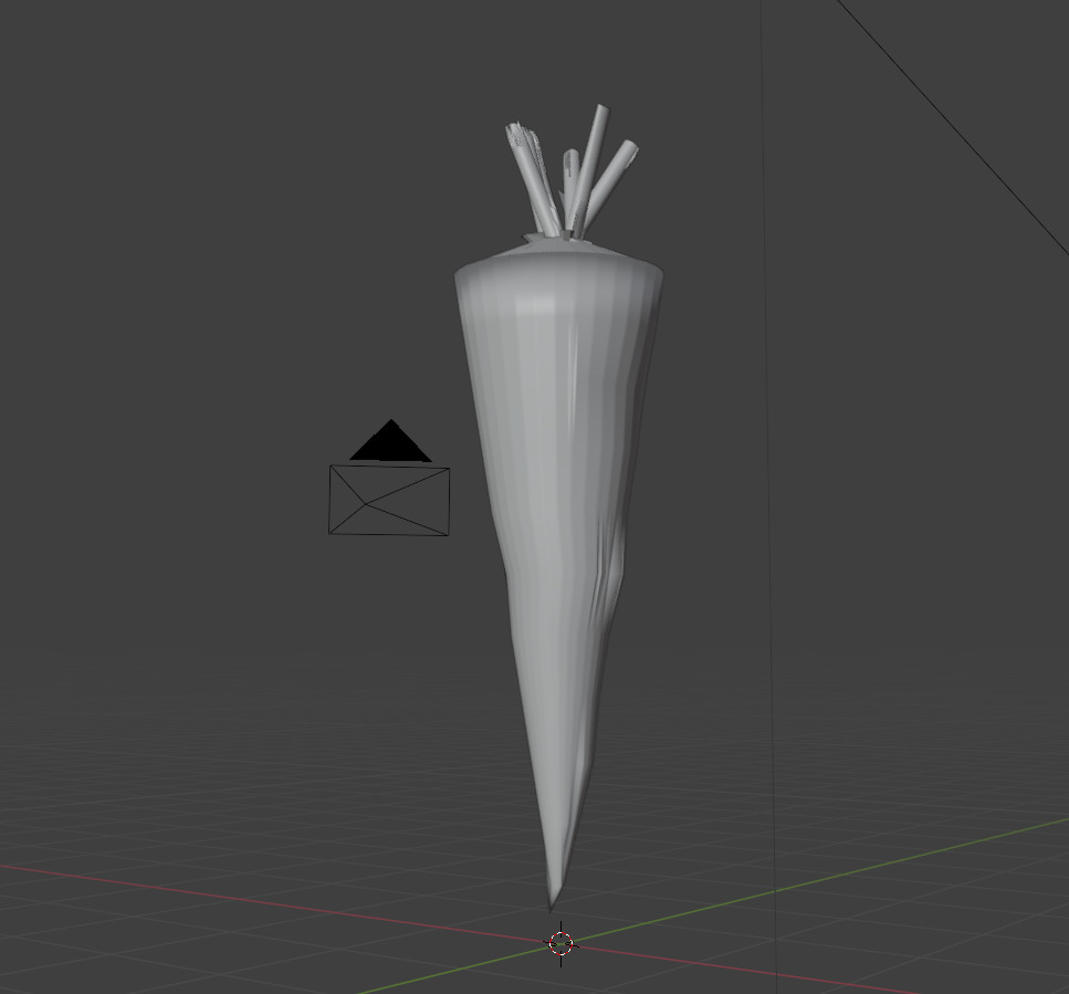 Realistic Carrot with black streaks and imperfections Free low-poly 3D model_4