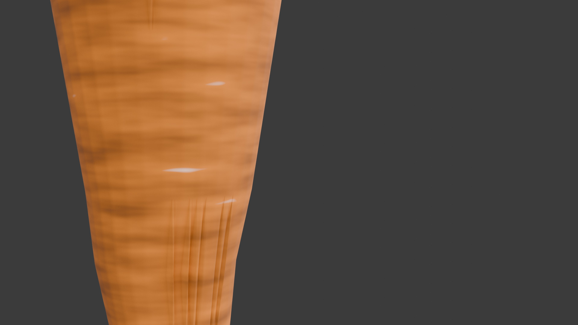 Realistic Carrot with black streaks and imperfections Free low-poly 3D model_2