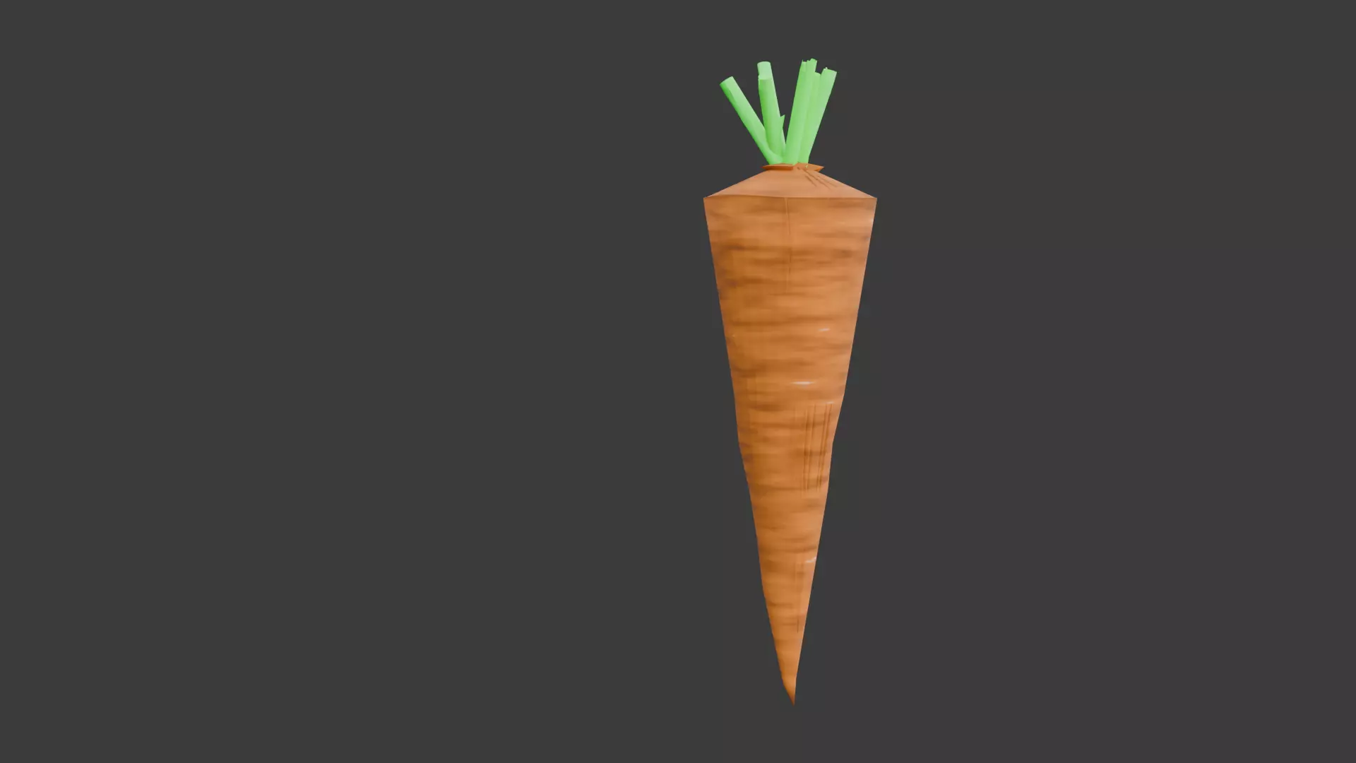 Realistic Carrot with black streaks and imperfections Free low-poly 3D model_0
