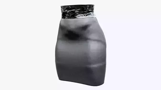 Formal Skirt Low-poly 3D model