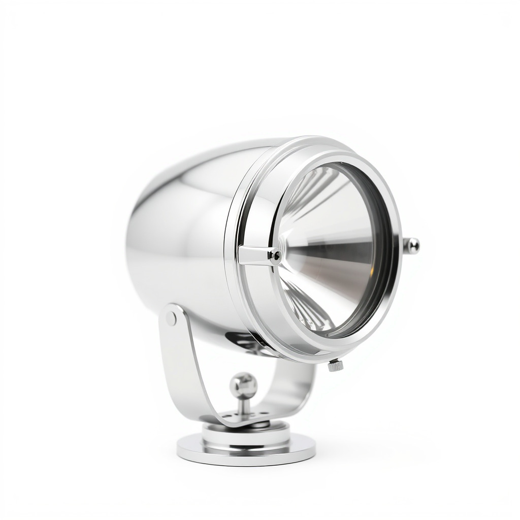 Spotlight Model Pack  Reflective Chrome Finish Low-poly 3D model_4