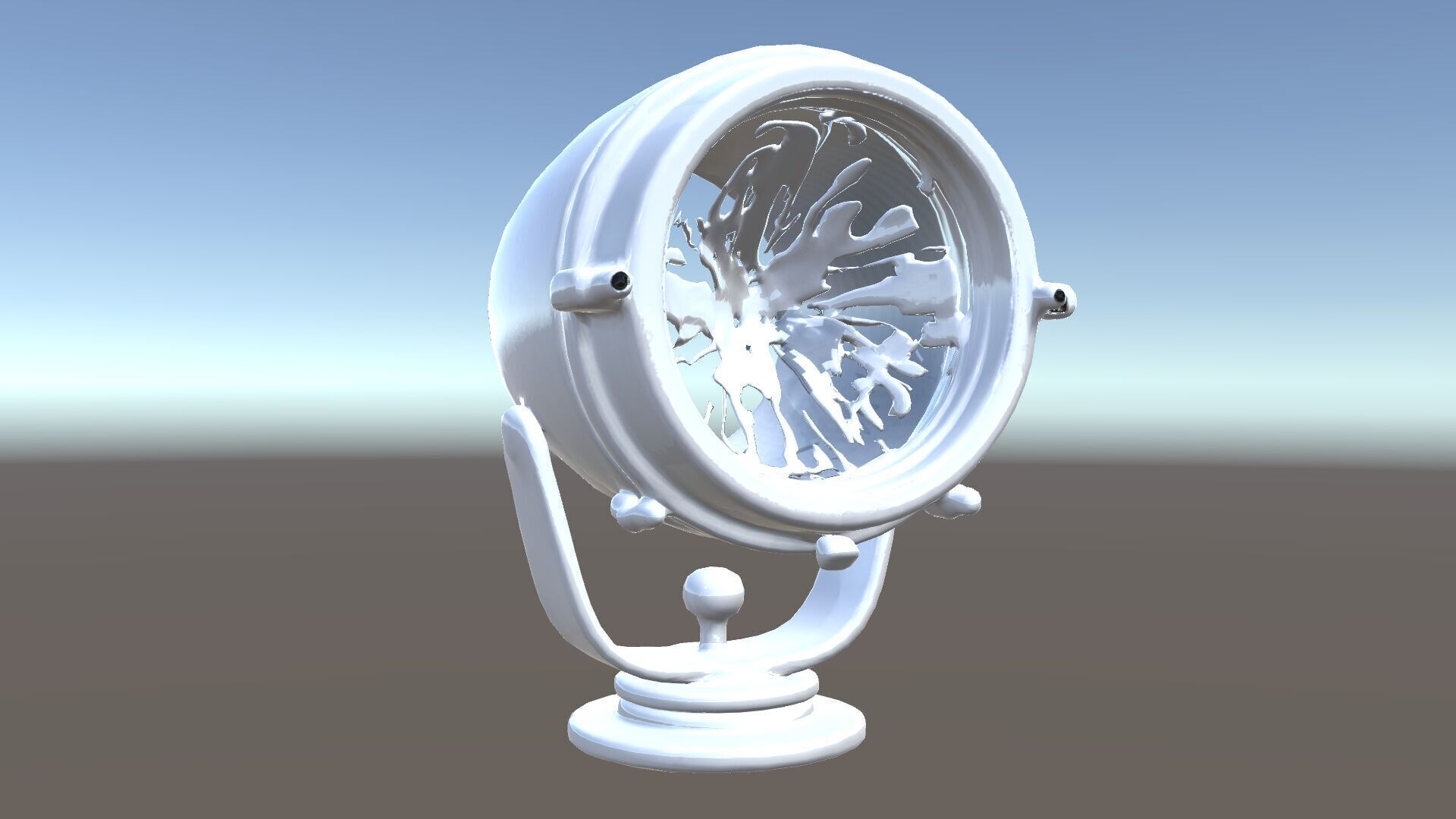 Spotlight Model Pack  Reflective Chrome Finish Low-poly 3D model_15