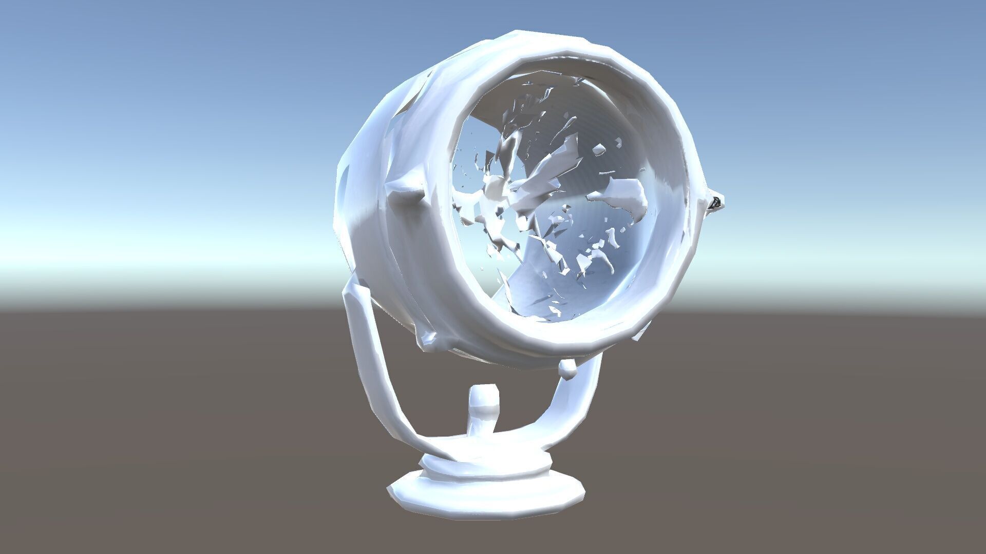 Spotlight Model Pack  Reflective Chrome Finish Low-poly 3D model_34