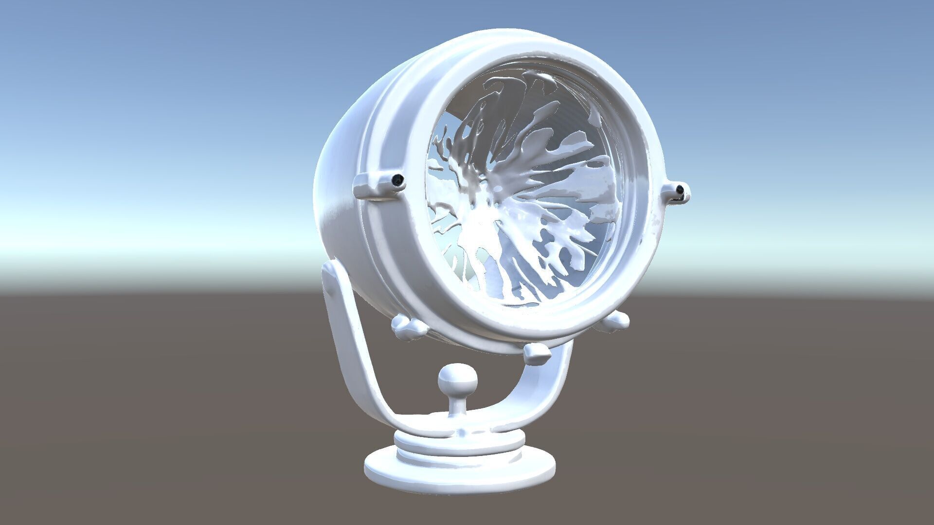 Spotlight Model Pack  Reflective Chrome Finish Low-poly 3D model_5