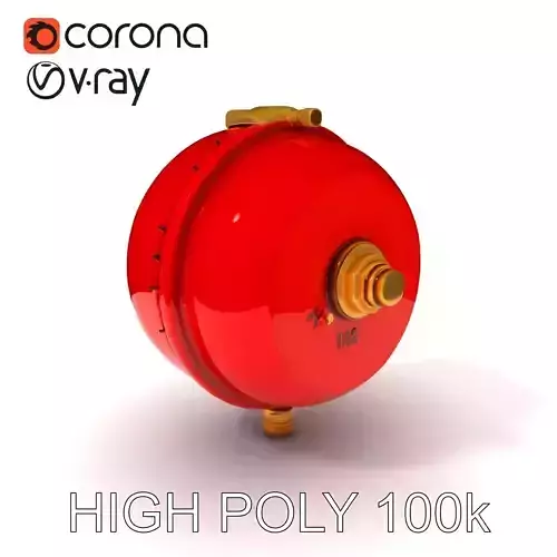 Metallic Fire Alarm Bell model pack for industrial settings