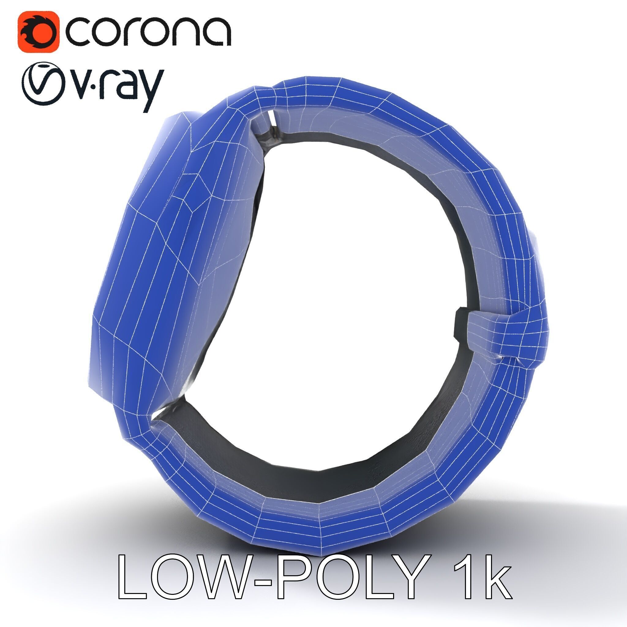 Smartwatch with Mesh Strap D Model Pack Low-poly 3D model_34
