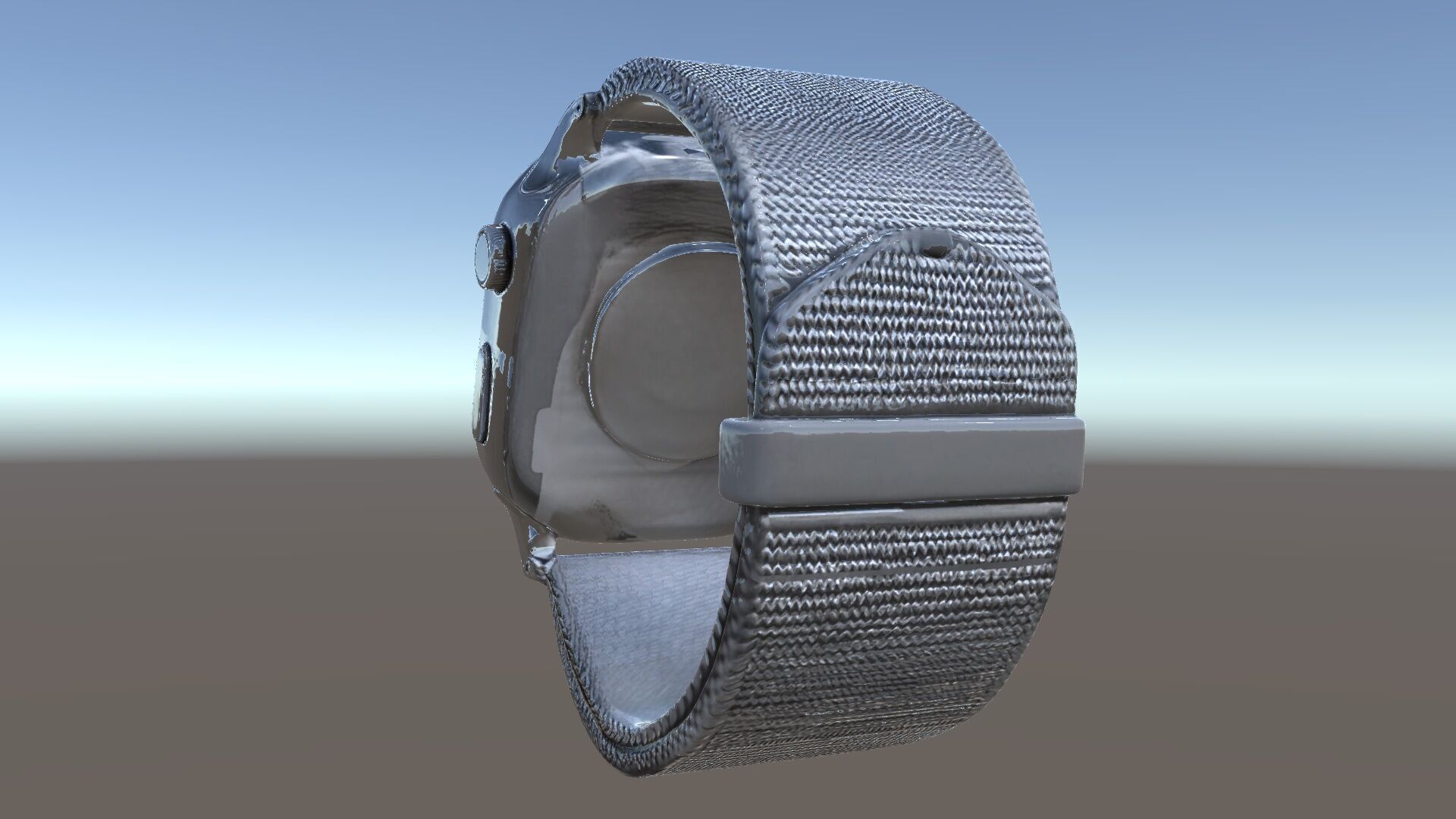 Smartwatch with Mesh Strap D Model Pack Low-poly 3D model_5