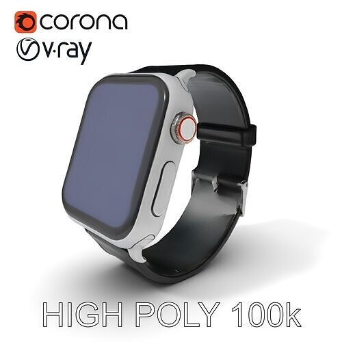Smartwatch Classic Design Model Pack Low-poly 3D model