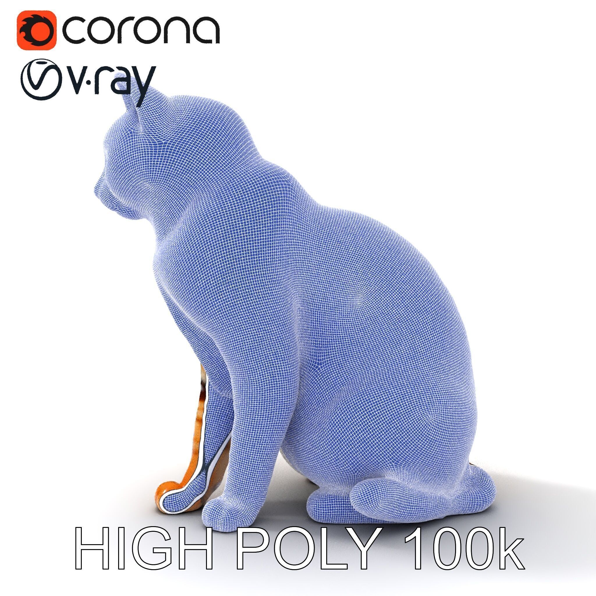 Realistic Cat Model Pack for Animation and Game Environments Low-poly 3D model_35