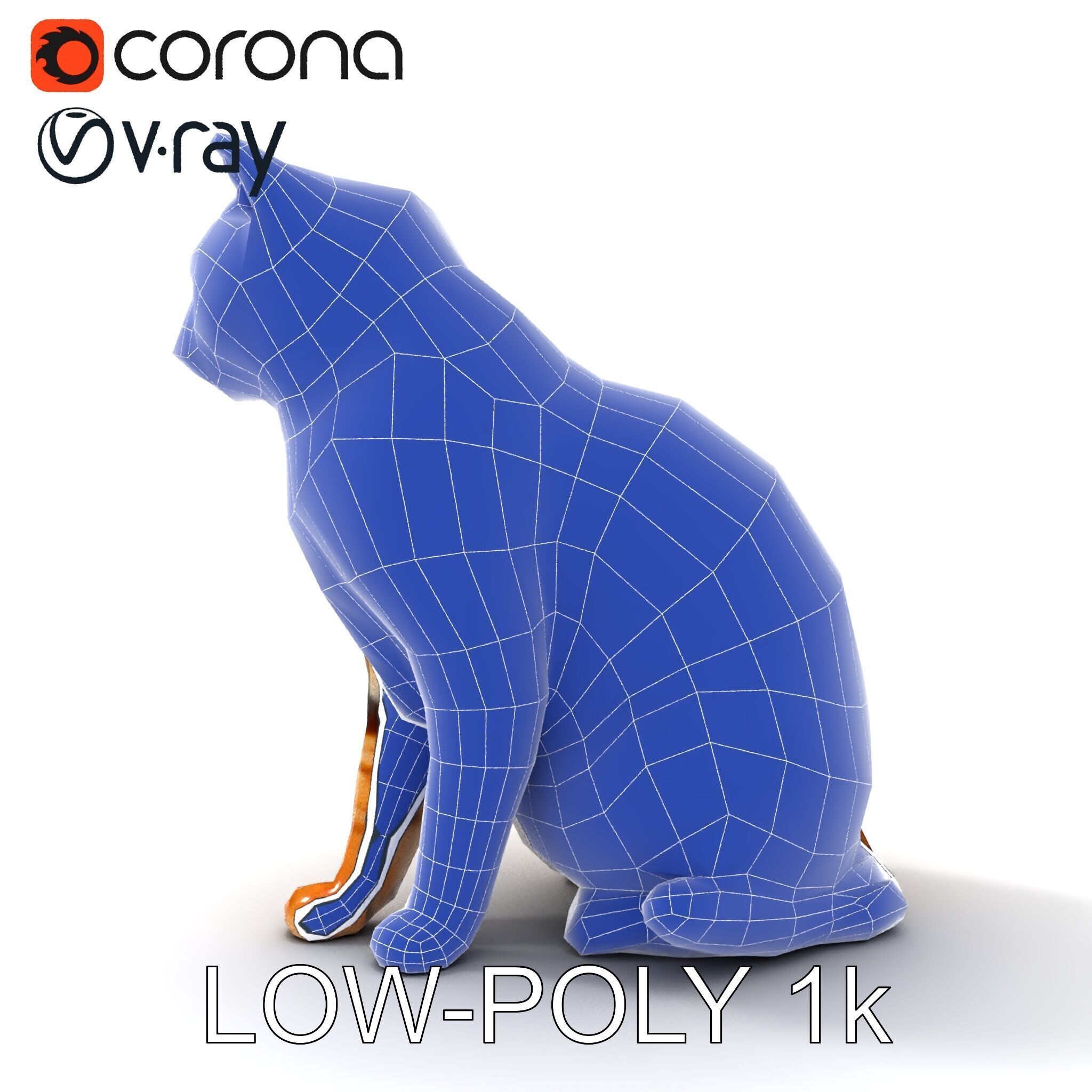 Realistic Cat Model Pack for Animation and Game Environments Low-poly 3D model_14