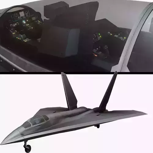 Futuristic Military Aircraft Design 3D model