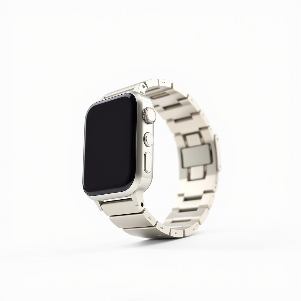 Smartwatch Model Pack with Premium Metal Finish Low-poly 3D model_4
