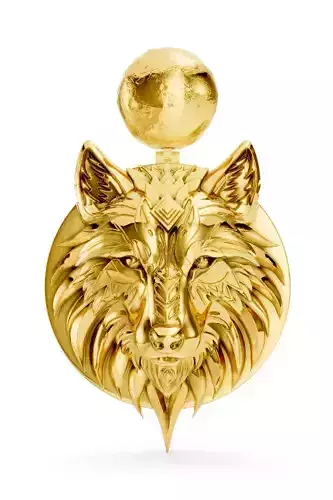 Wolf Face Pendent