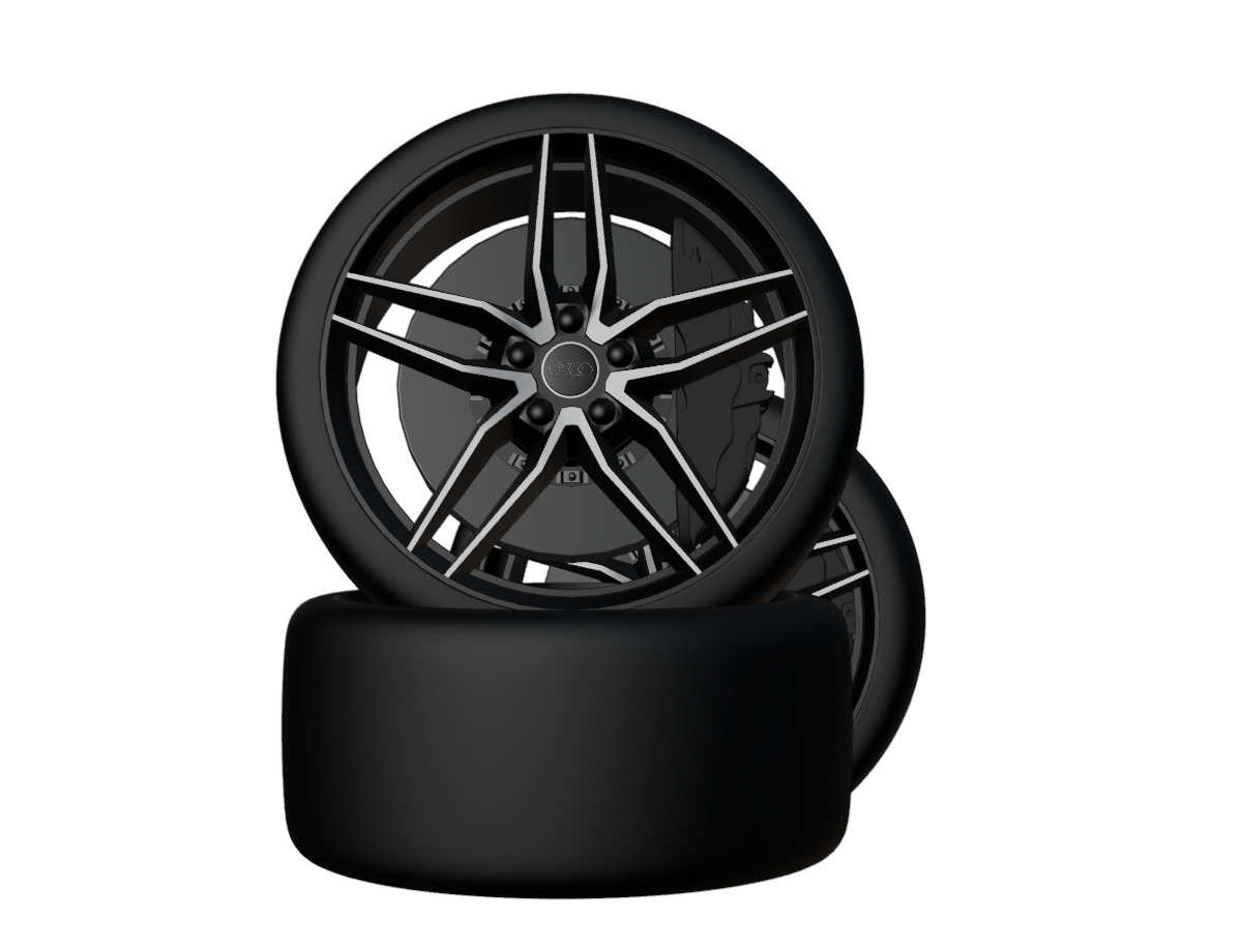 Audi Tire High Performance 3D model_5
