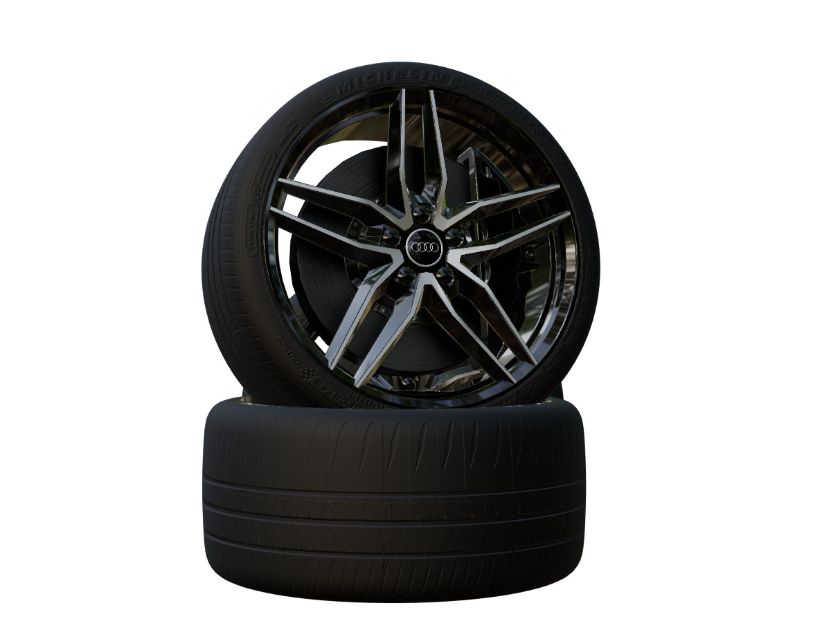 Audi Tire High Performance 3D model_3