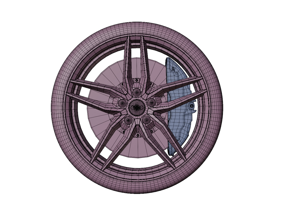 Audi Tire High Performance 3D model_4