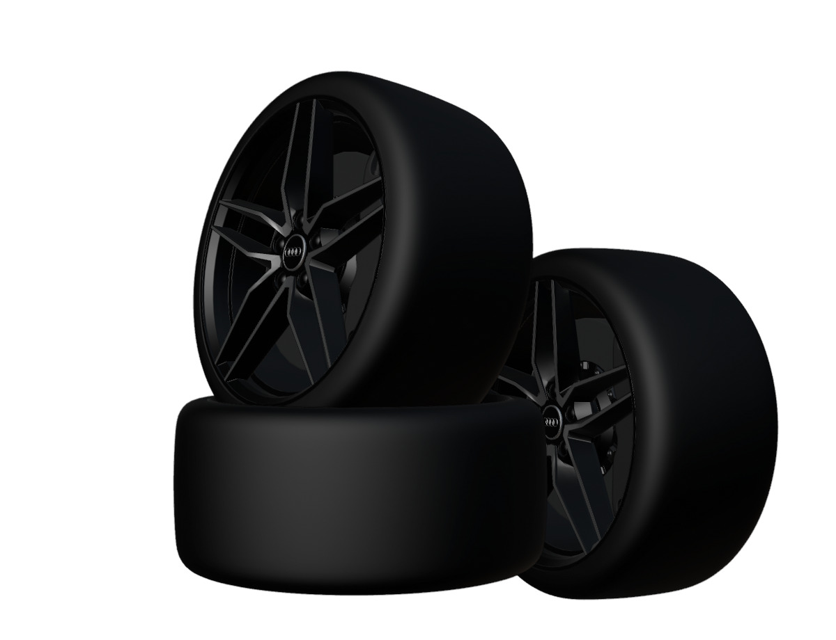 Audi Tire High Performance 3D model_11