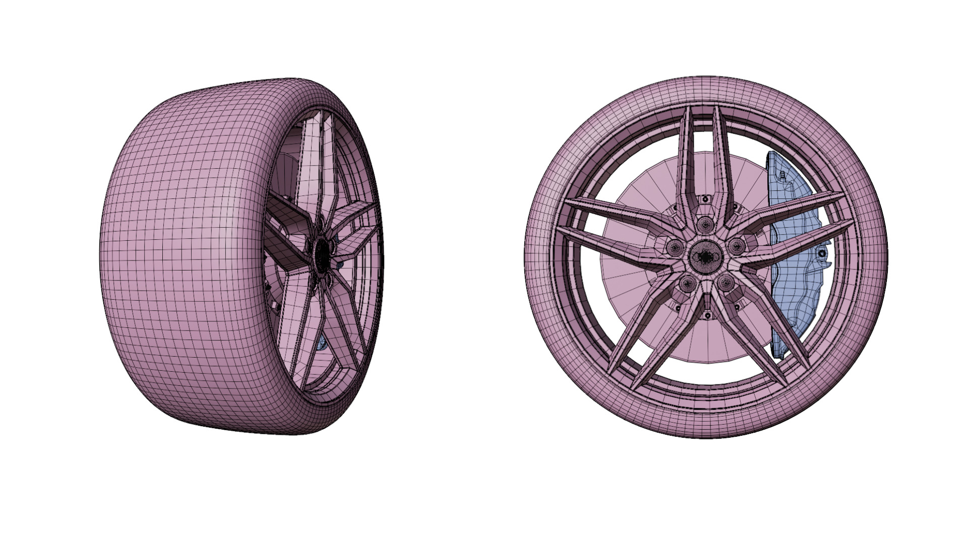 Audi Tire High Performance 3D model_2