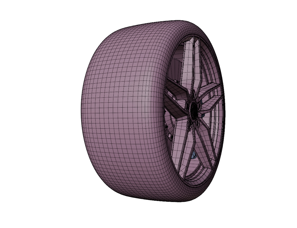 Audi Tire High Performance 3D model_6