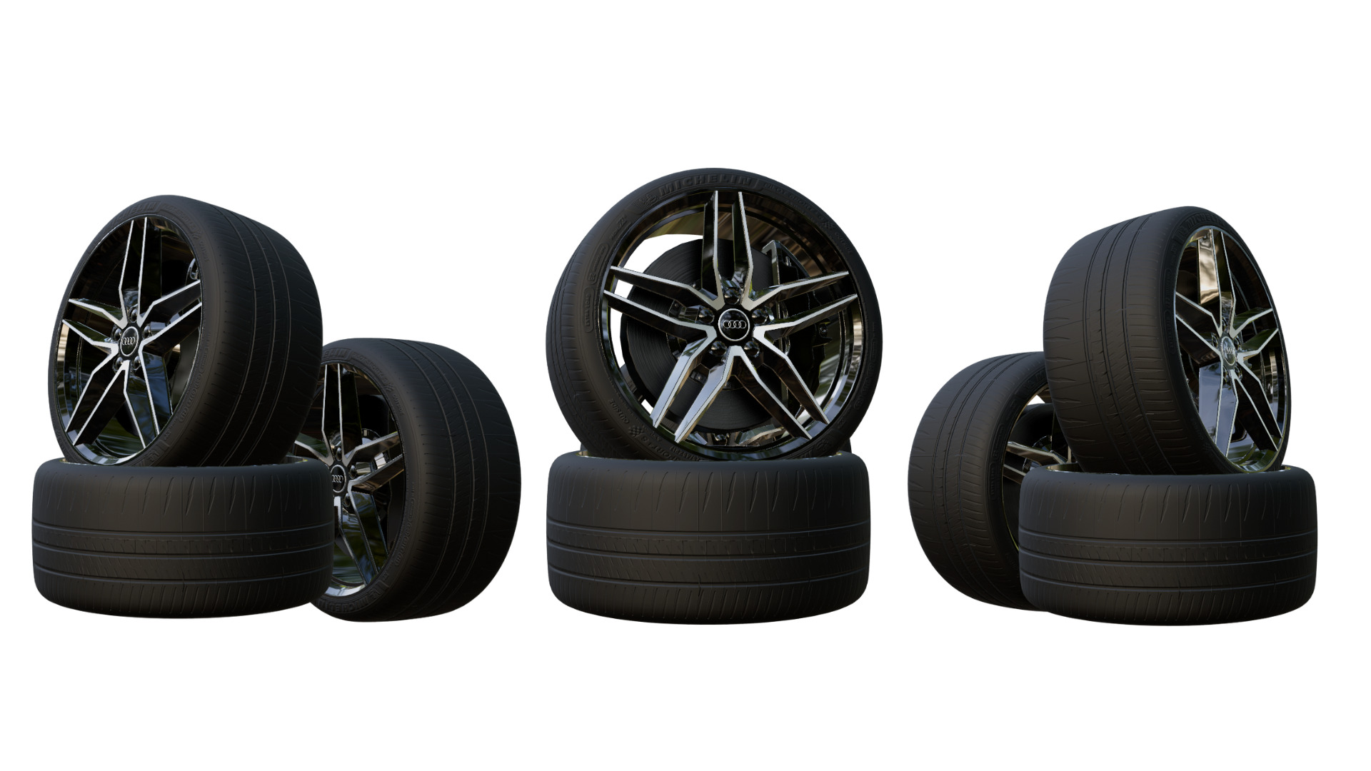 Audi Tire High Performance 3D model_1