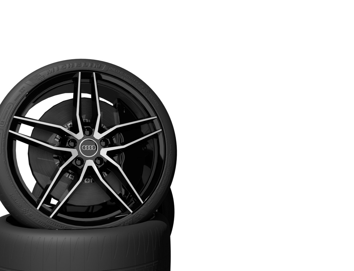 Audi Tire High Performance 3D model_8