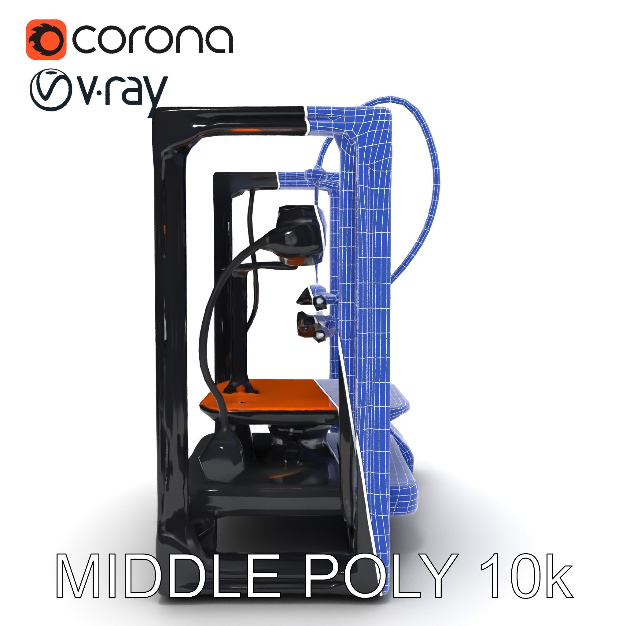 D Printer Model Pack with Various Detail Levels Low-poly 3D model_22