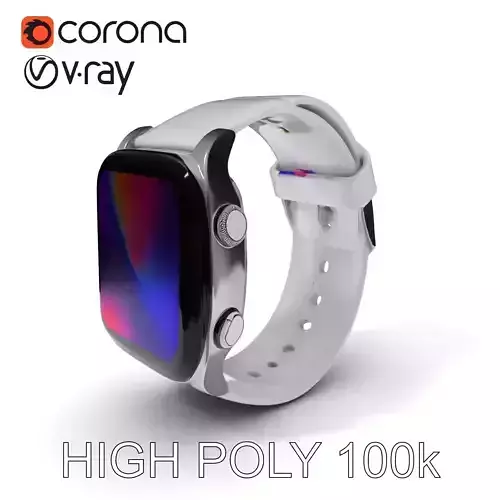 Smartwatch D Model Pack with Textured Detail