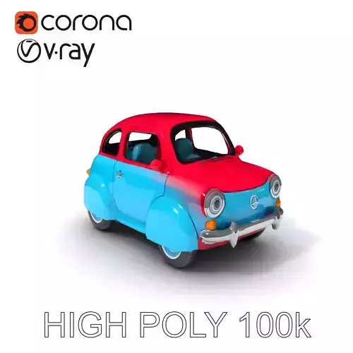 Vintage Compact Car D Model Pack