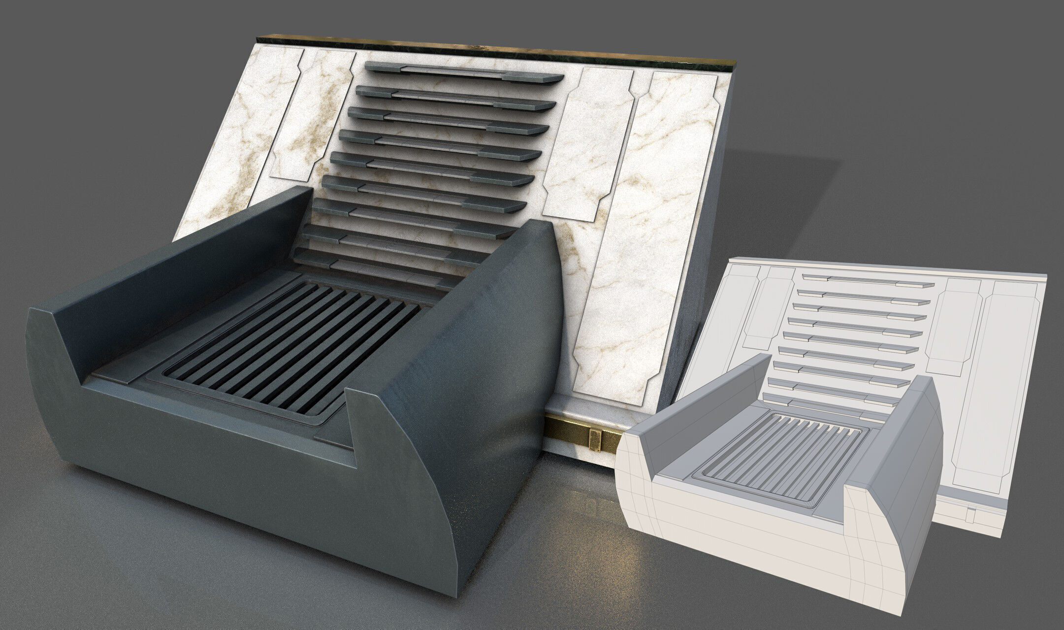 SciFi Asset Pack 12 Low-poly 3D model_41