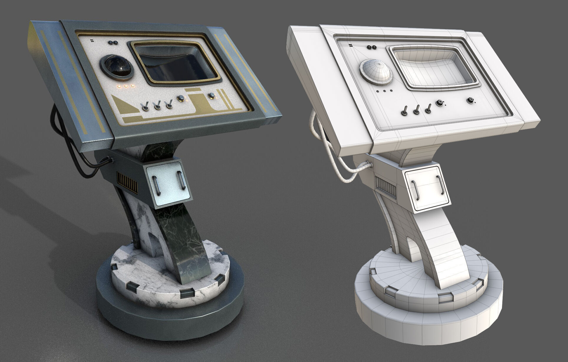 SciFi Asset Pack 12 Low-poly 3D model_18