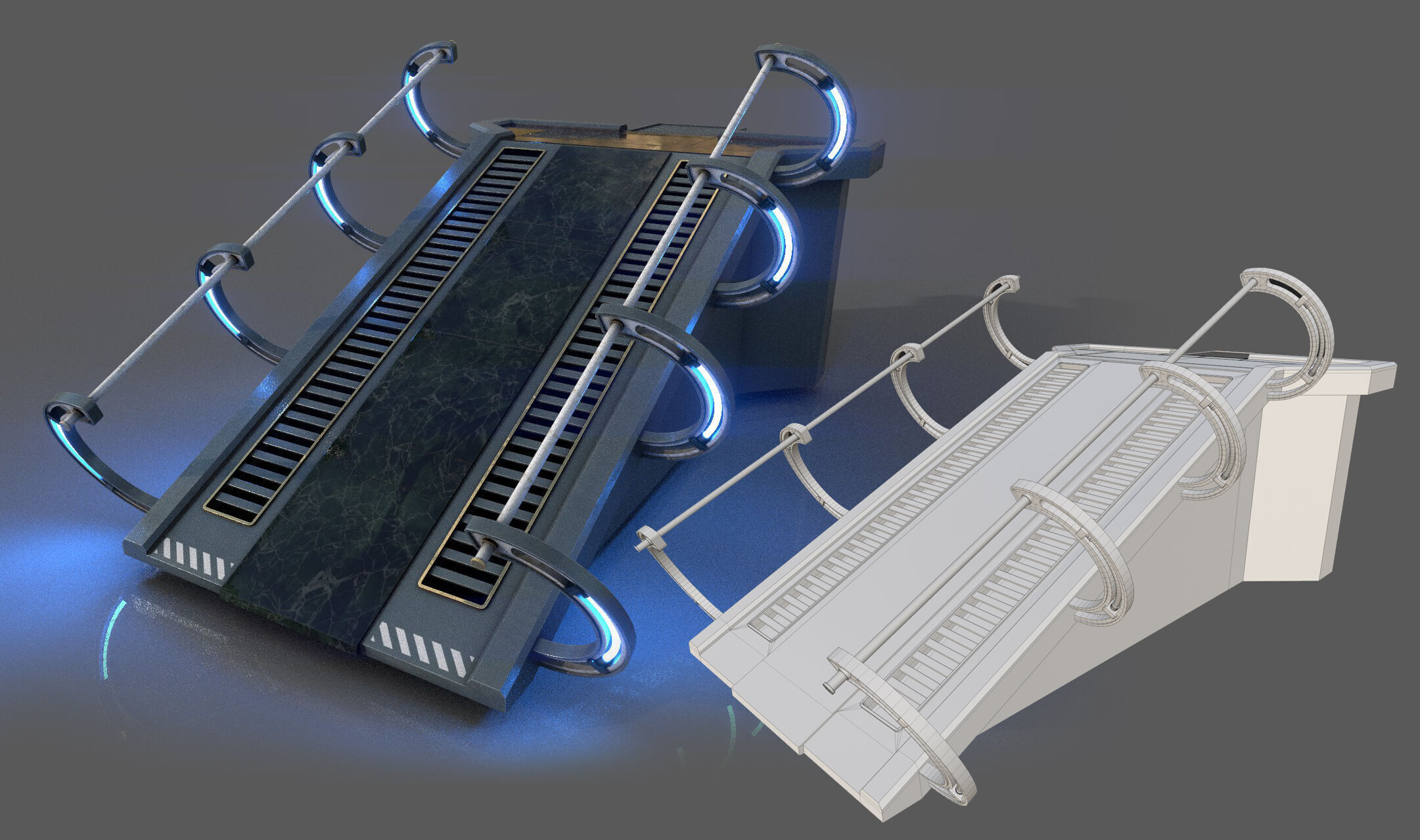 SciFi Asset Pack 12 Low-poly 3D model_20