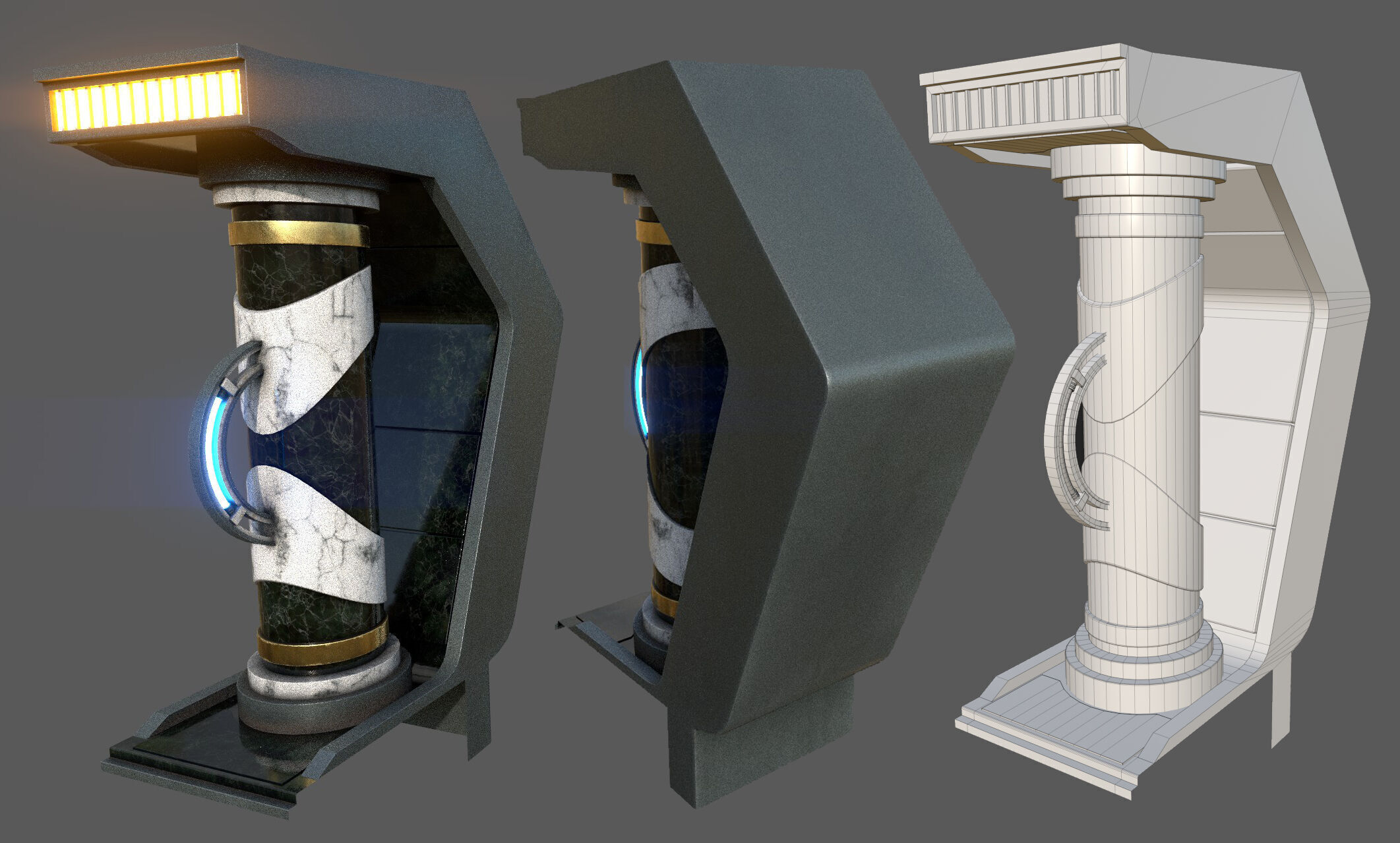 SciFi Asset Pack 12 Low-poly 3D model_43